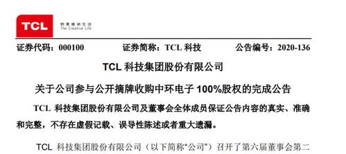 125億元收購塵埃落定，TCL科技完成對中環集團100%股權及技術交付